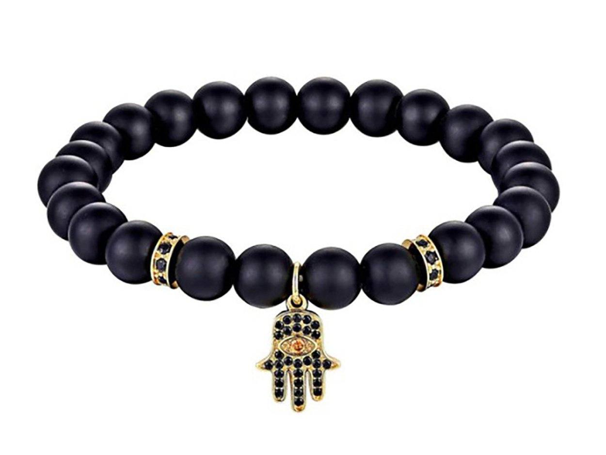 Evil Eye Bracelet, Gold Hamsa Charm Bracelet, Turquoise Seed Beads Bra –  Evileyefavor